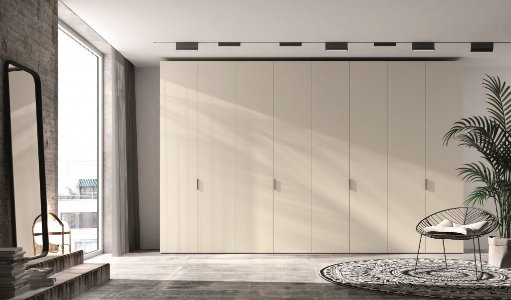 Armario batiente plegable vision tortora kloset