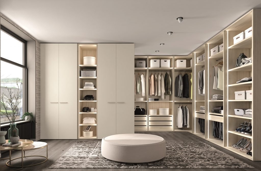 Armario vestidor tortora haya kloset