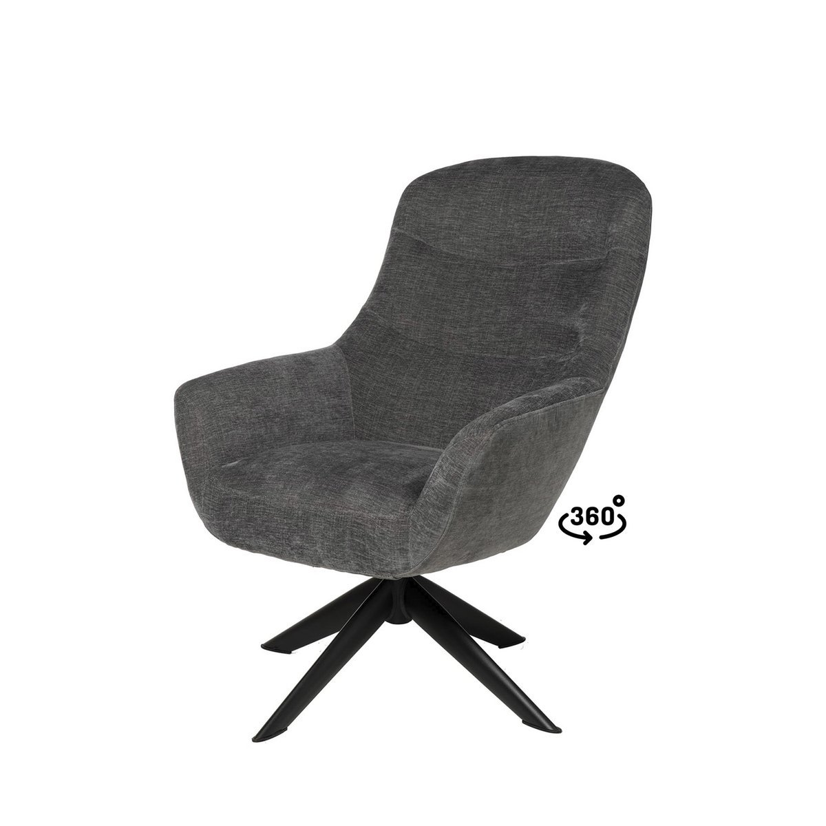 Butaca BOLONIA gris oscuro