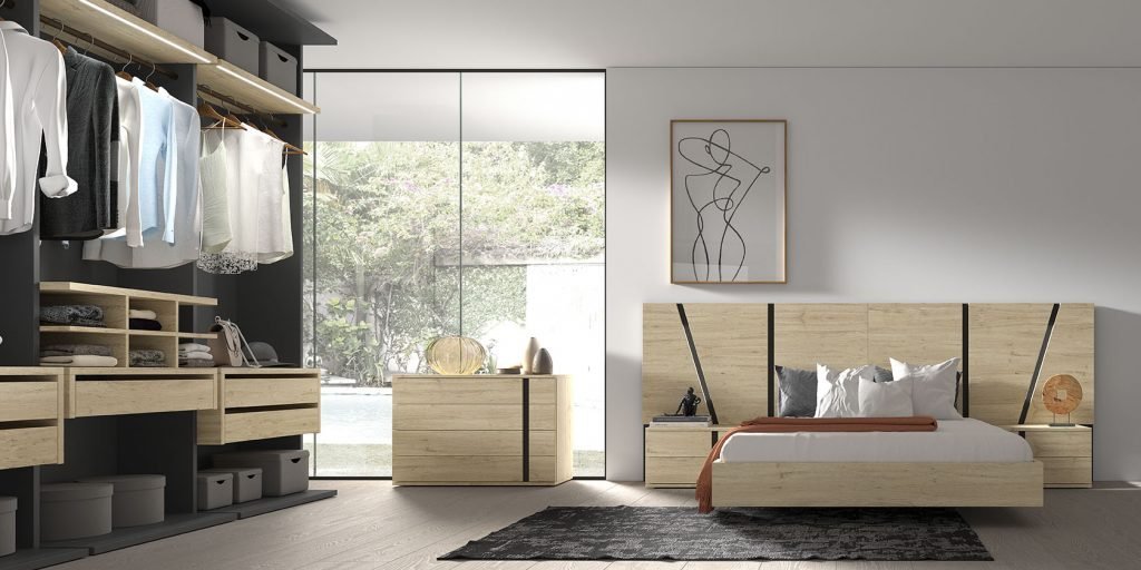 Cama y armario Conjunto colección Kloset Night