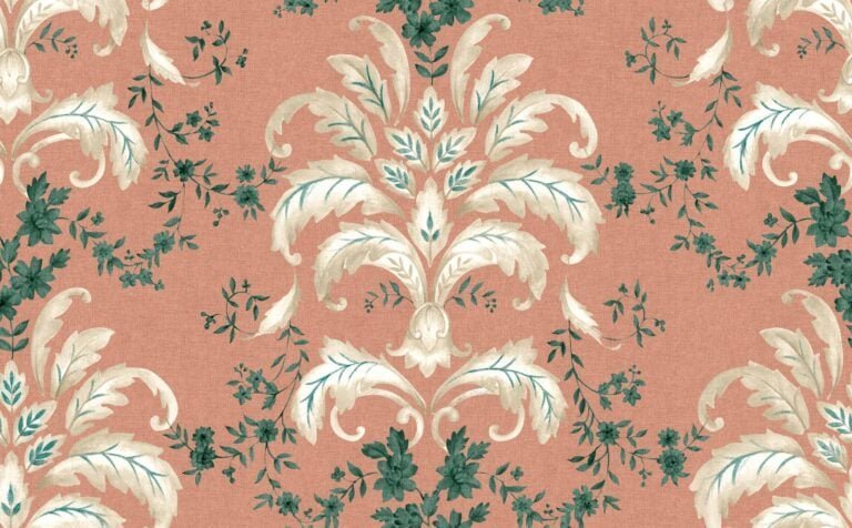 French Damask Peach