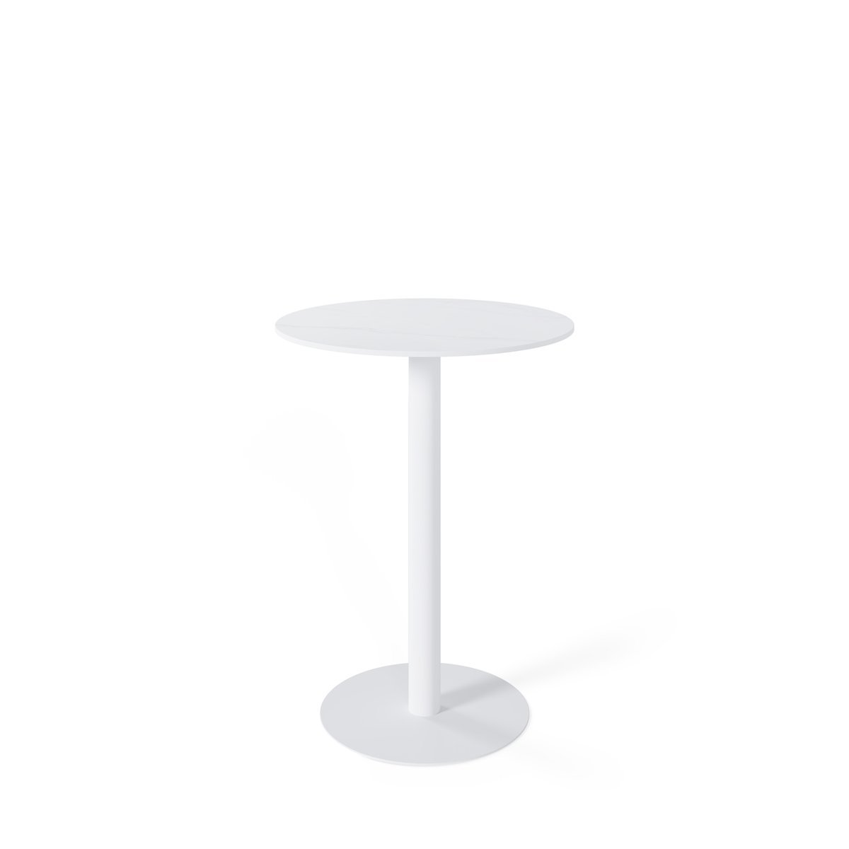 Mesa alta fija LYA blanco/blanco