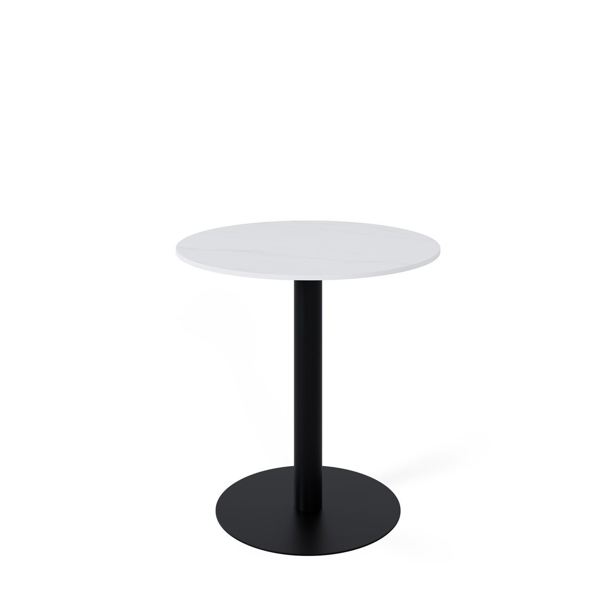 Mesa baja fija LYA blanco/negro