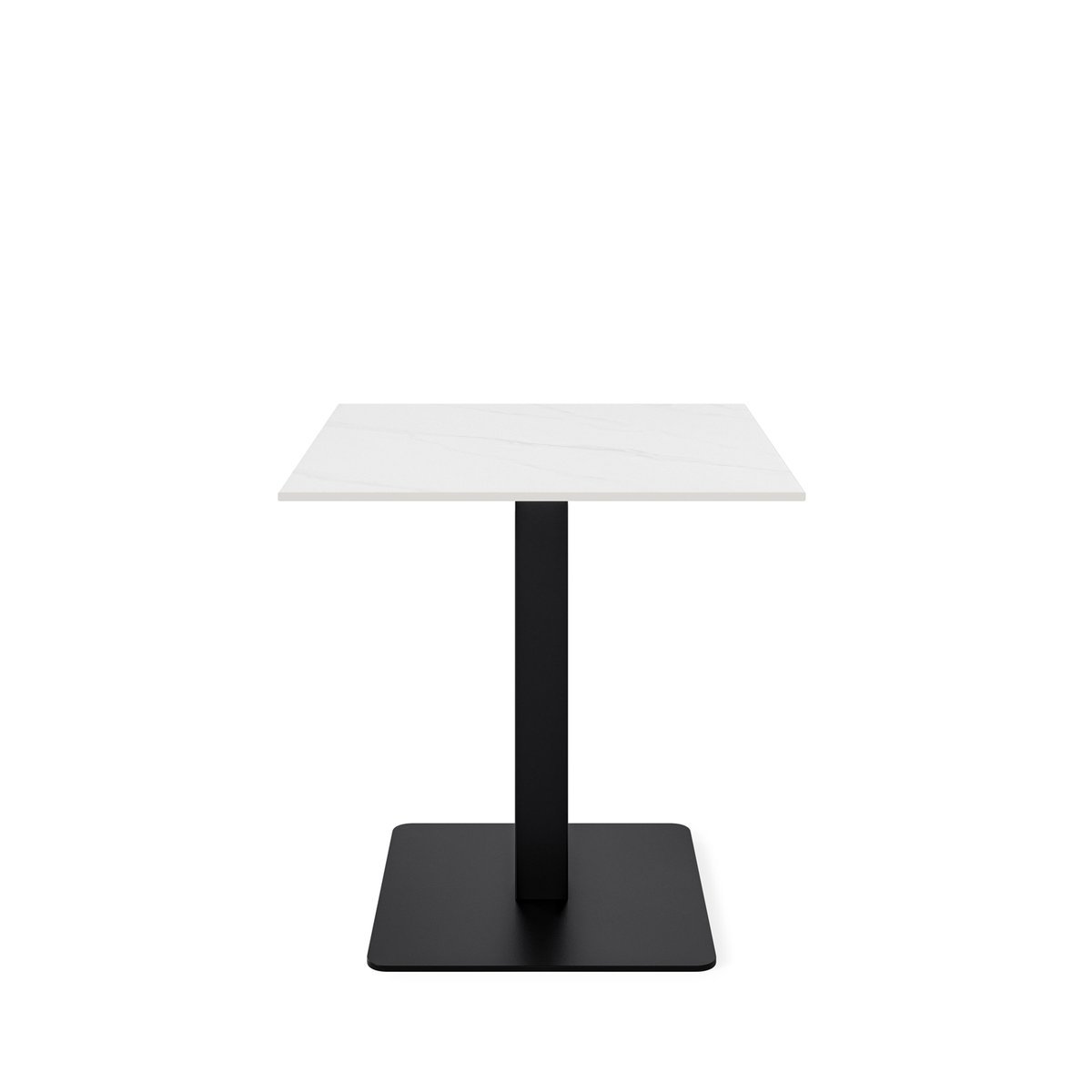 Mesa baja fija SAMIRA blanco/negro