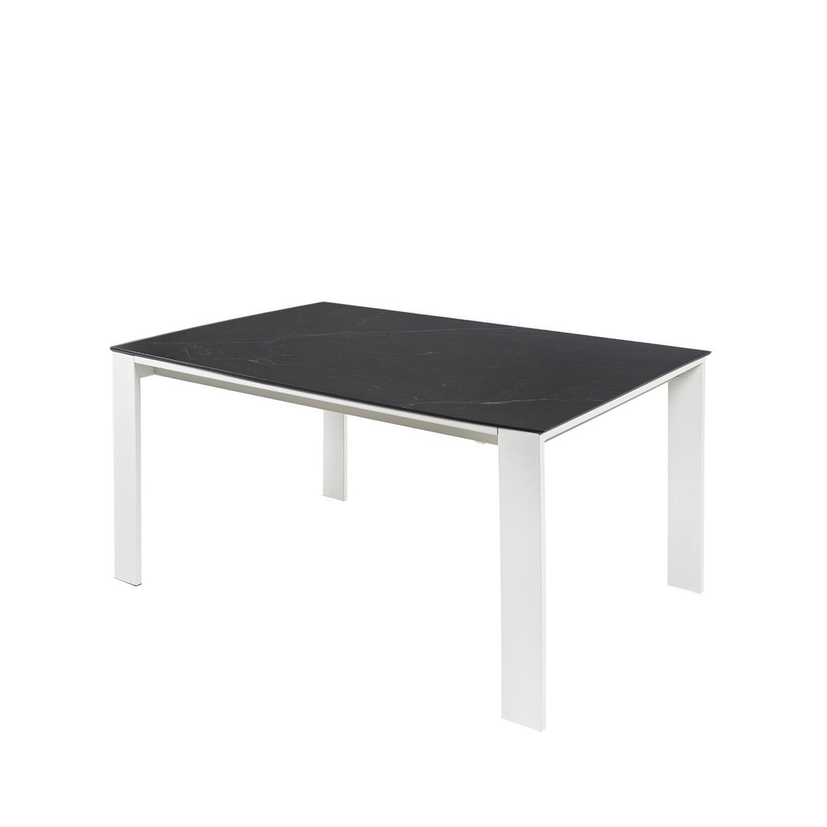 Mesa ext. JANET 140 negro/blanco
