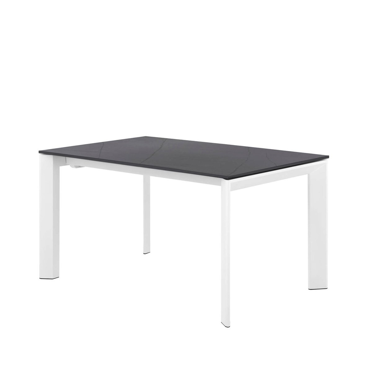 Mesa ext. LISA 140 negro/blanco
