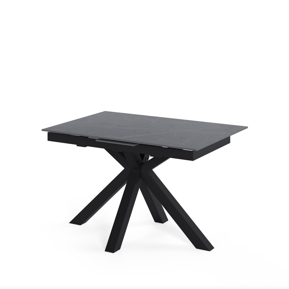 Mesa ext. LORI 120 gris/negro