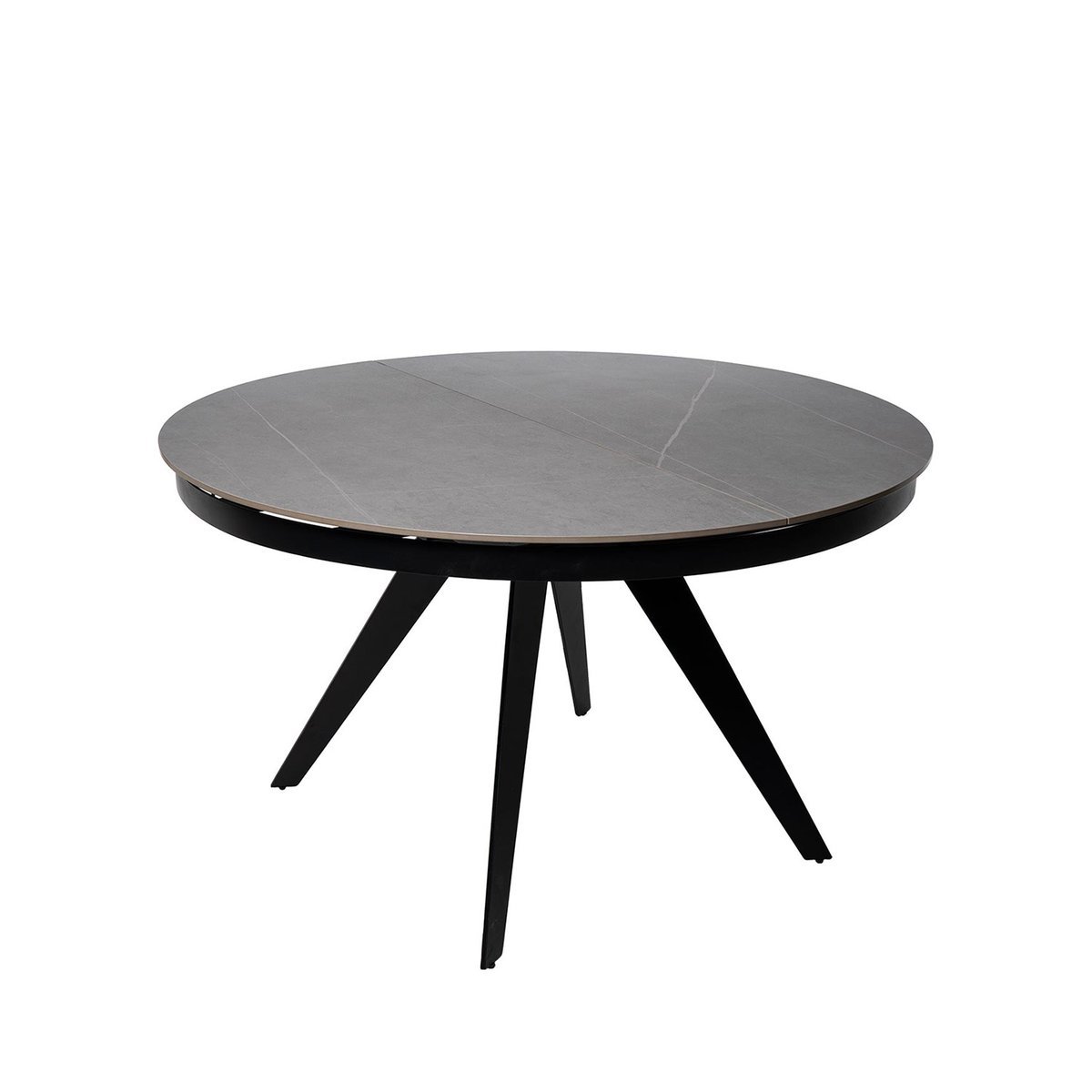 Mesa ext. LUNA 130 gris/negro