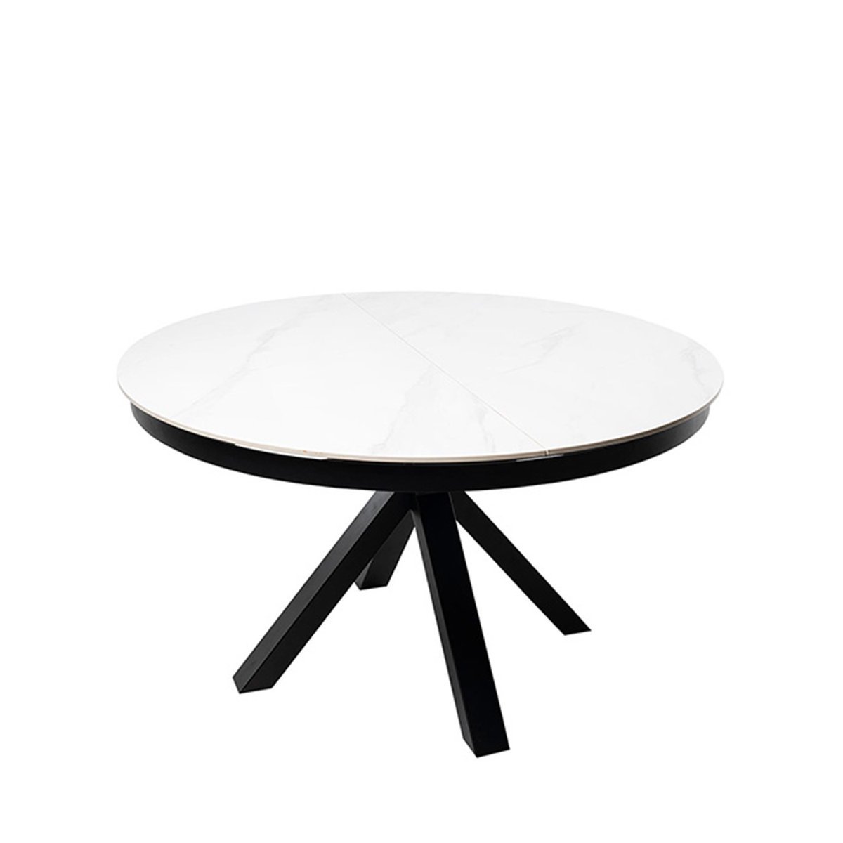 Mesa ext. ZURI 130 blanco/negro