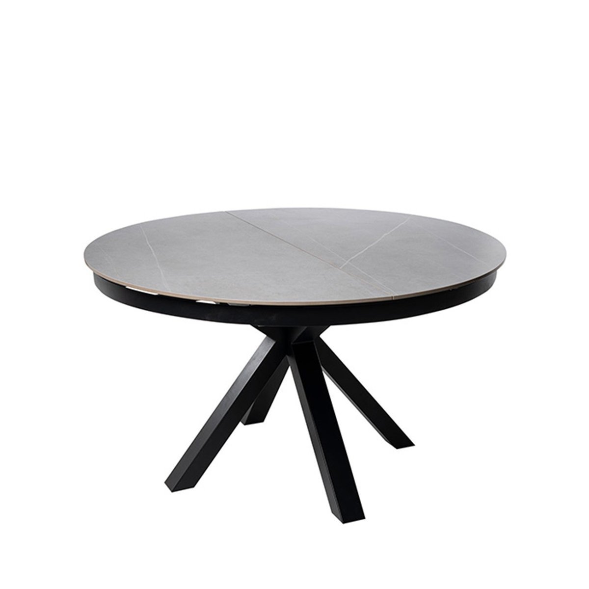 Mesa ext. ZURI 130 gris/negro