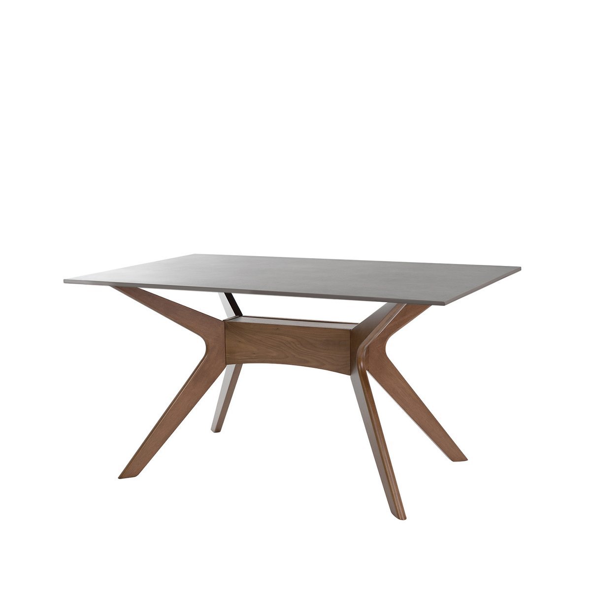 Mesa fija ELOISE 140 gris/nogal