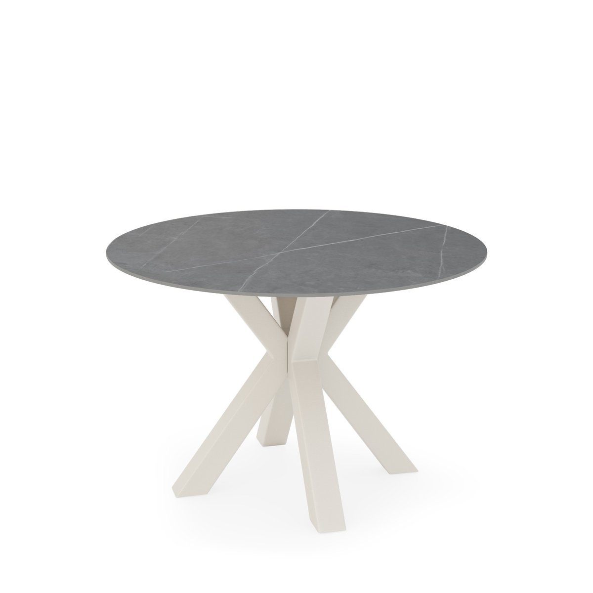 Mesa fija FIORELLA 100 gris/beige