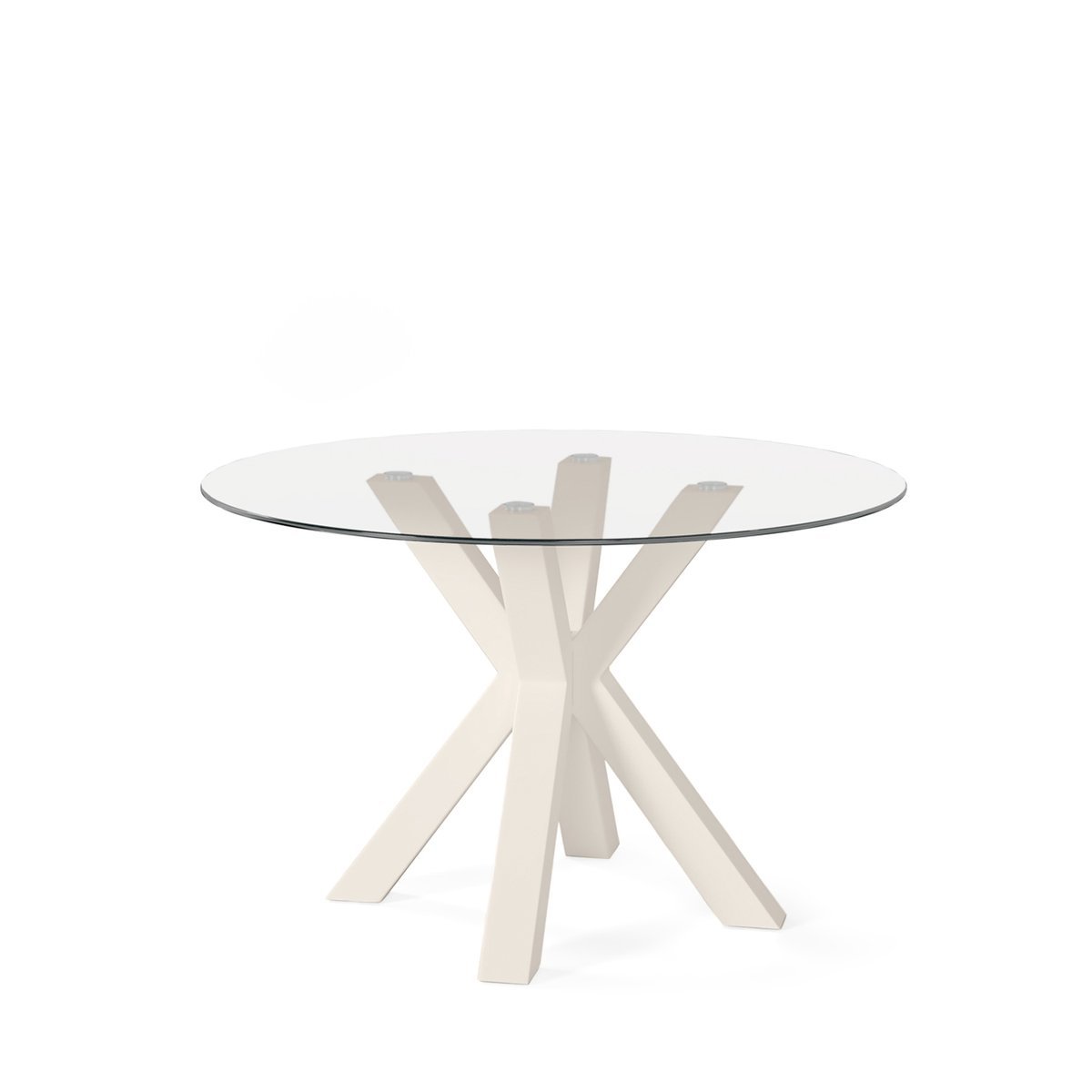 Mesa fija JADE 100 cristal/beige