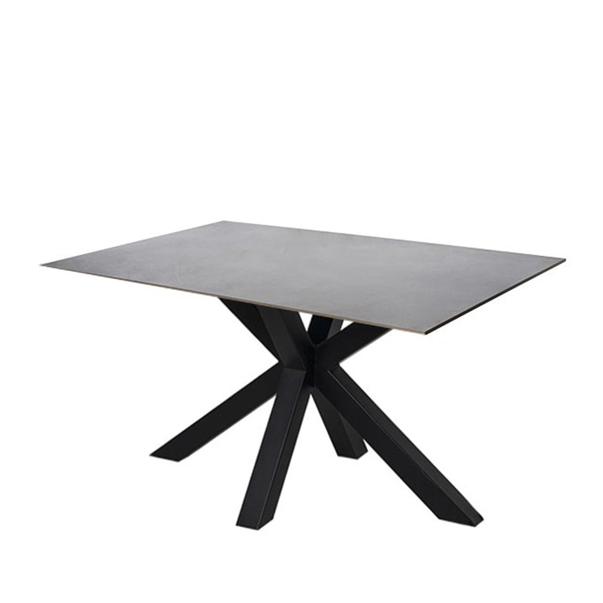 Mesa fija JOYCE 140 gris/negro