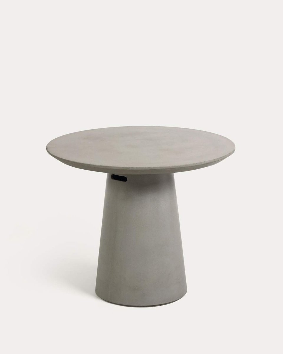 Mesa redonda exterior Itai cemento Ø 90 cm