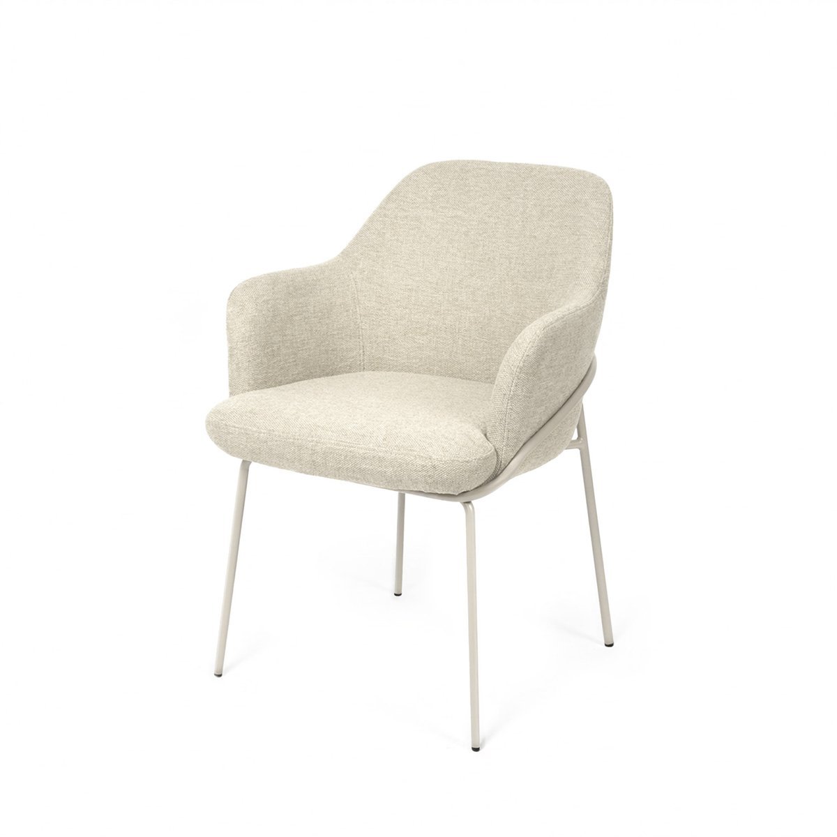 Silla ABIGAIL beige (pata beige)