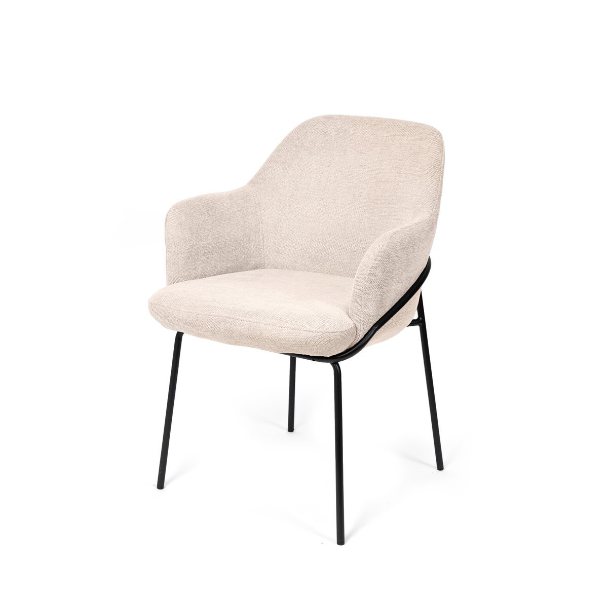 Silla ABIGAIL beige (pata negra)