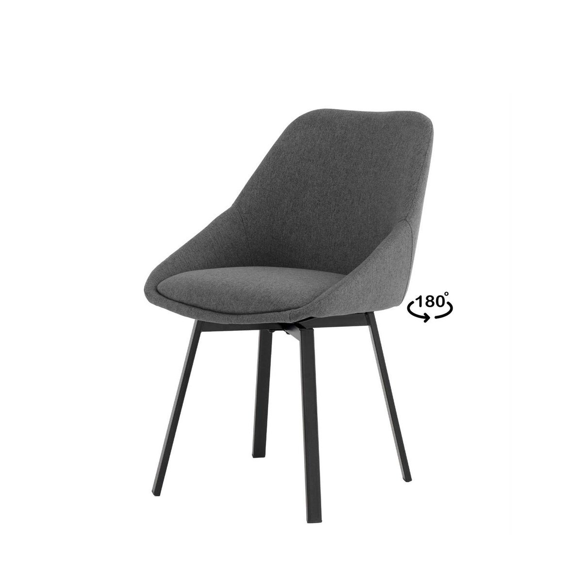 Silla AMELIE gris oscuro