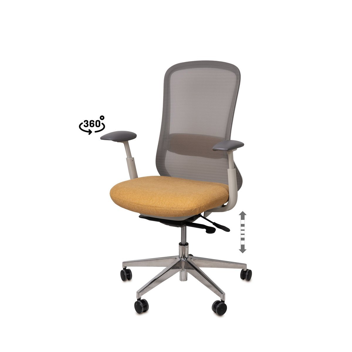 Silla oficina EMORY mostaza