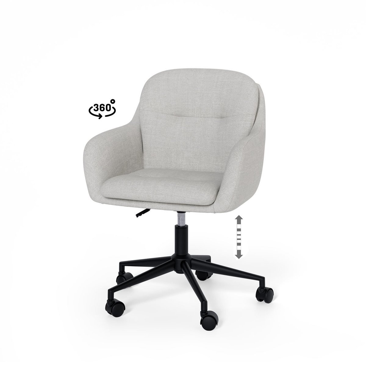Silla oficina ONTARIO gris claro
