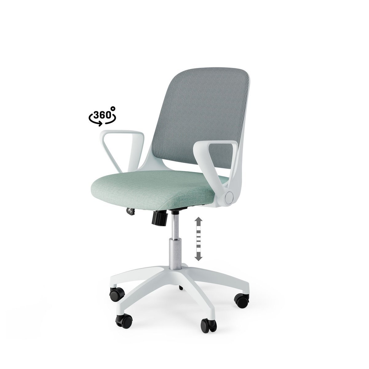 Silla oficina SIRACUSA menta