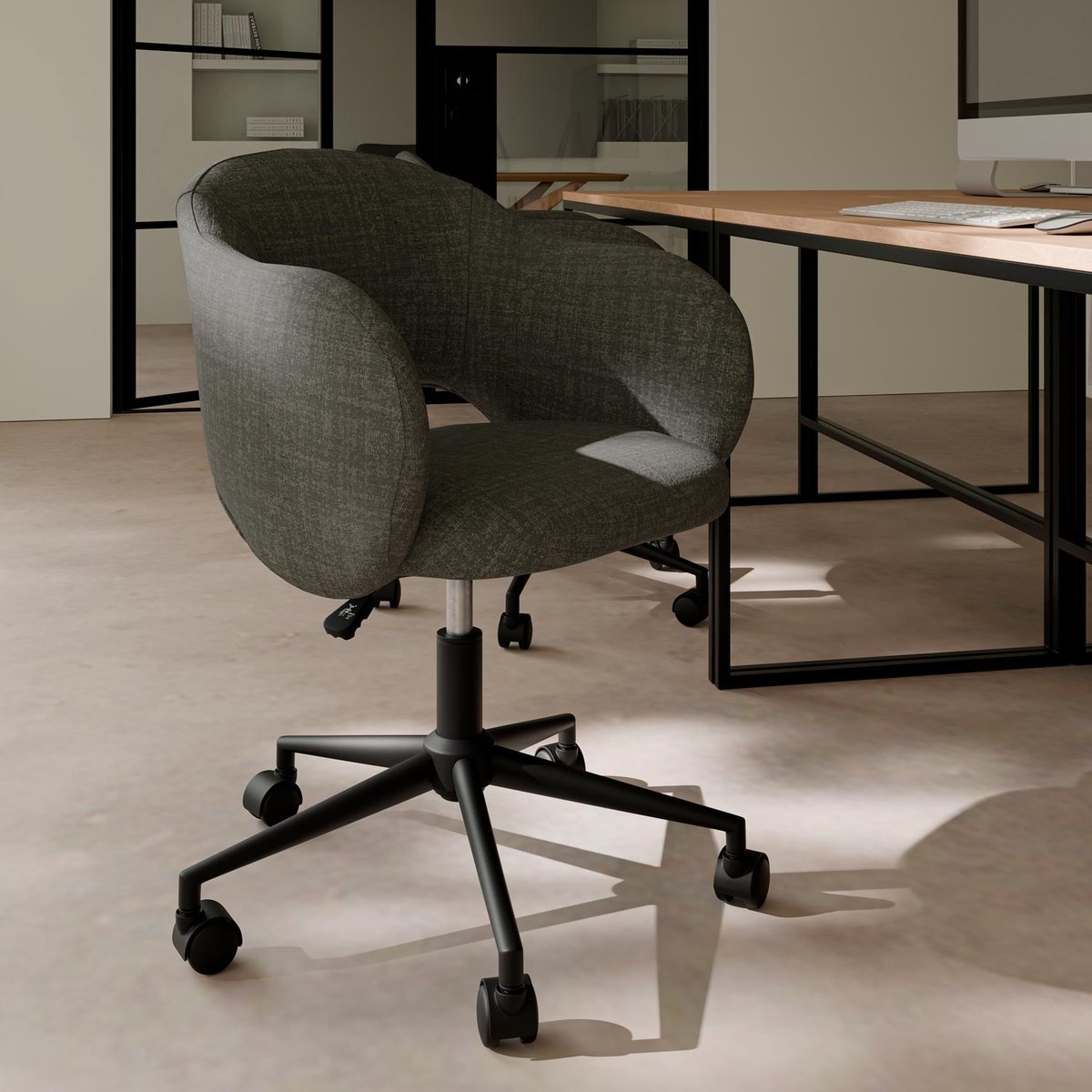 Silla oficina TALLIN gris oscuro