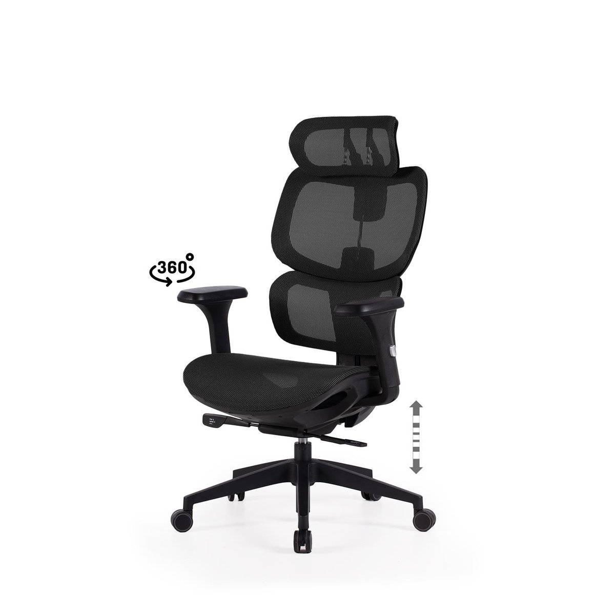 Silla oficina TORONTO negro/negro