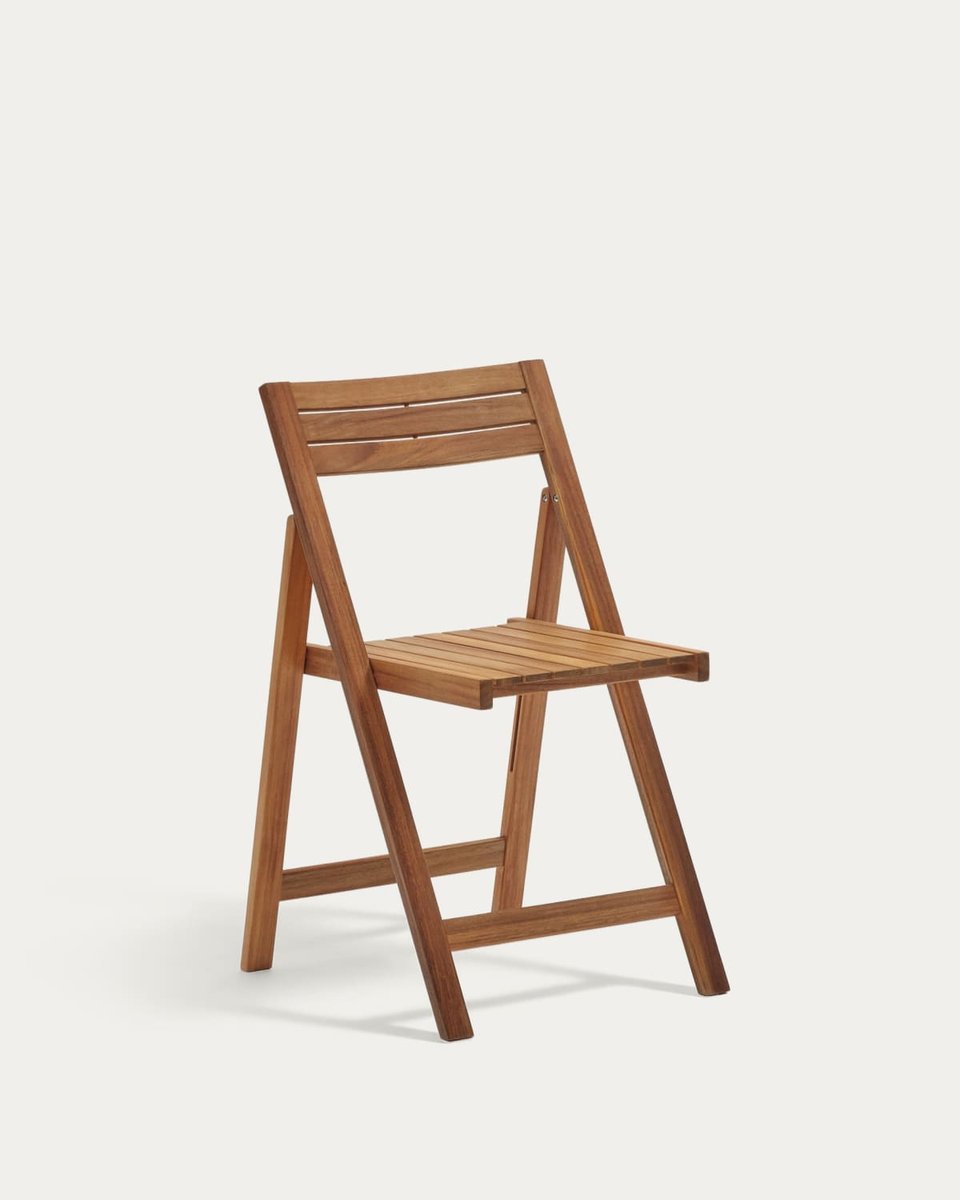 Silla plegable de exterior Sadirar de madera maciza de acacia FSC 100%