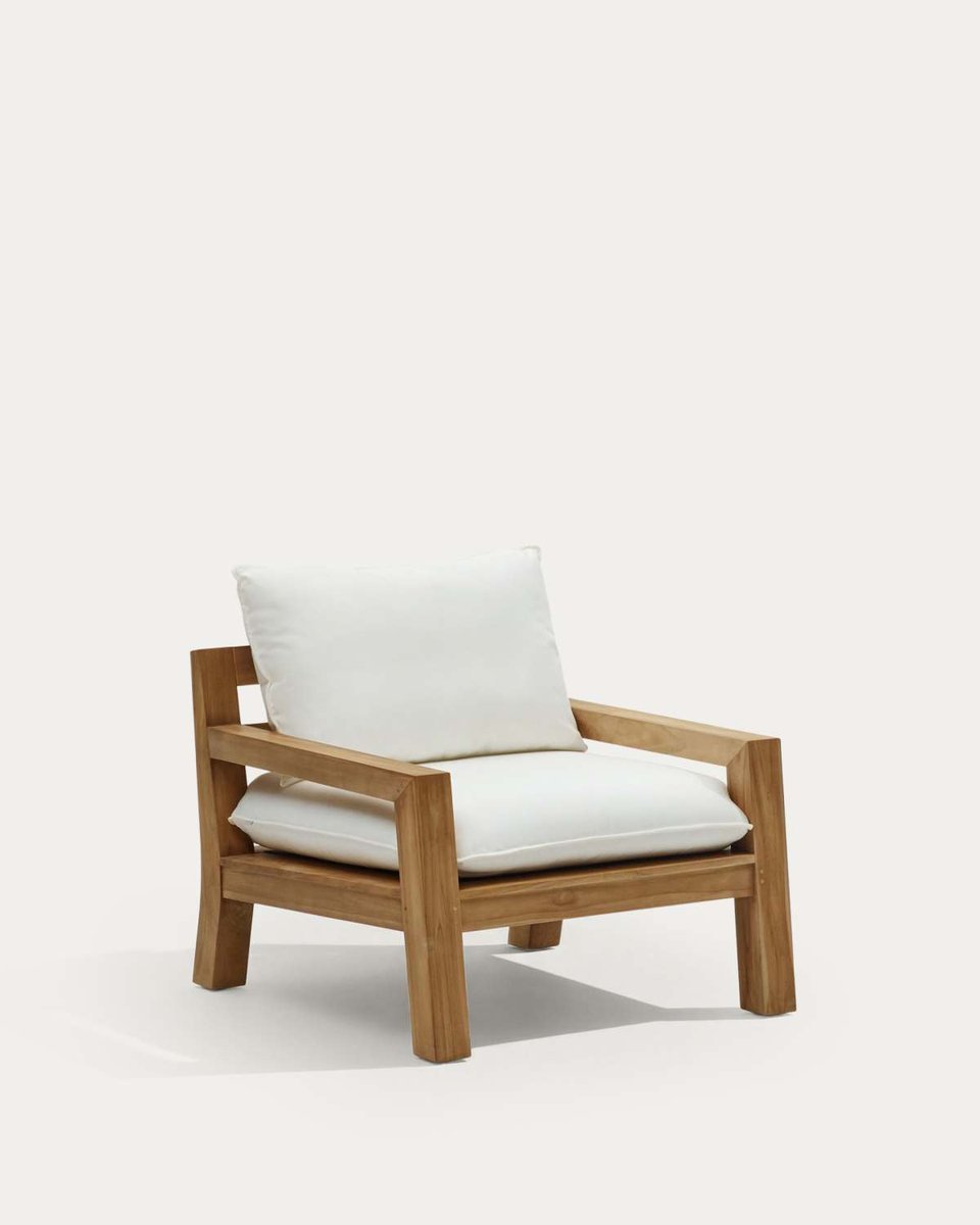 Sillón Forcanera de madera maciza de teca