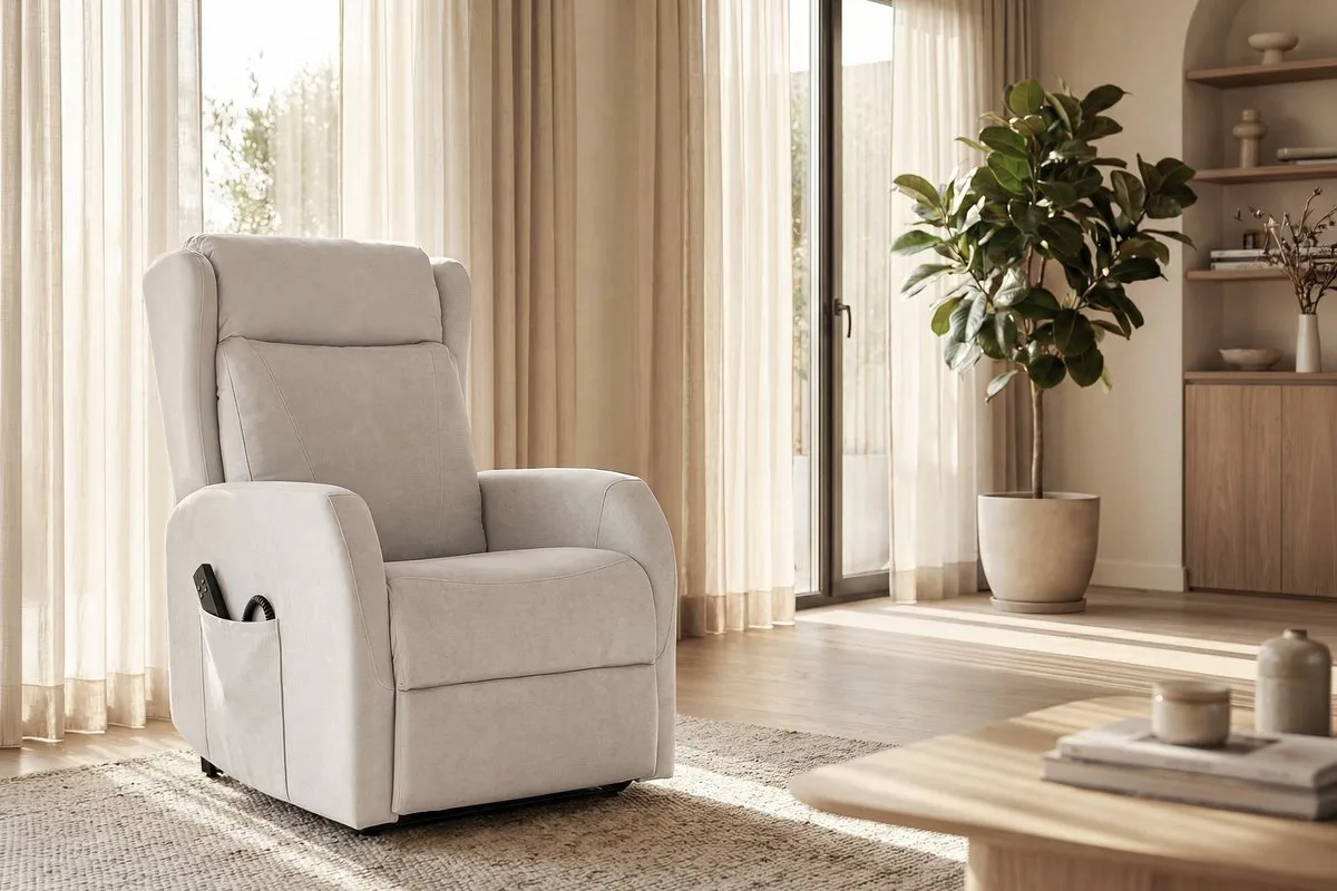 Sillón Power Lift 1 motor SAORI beige