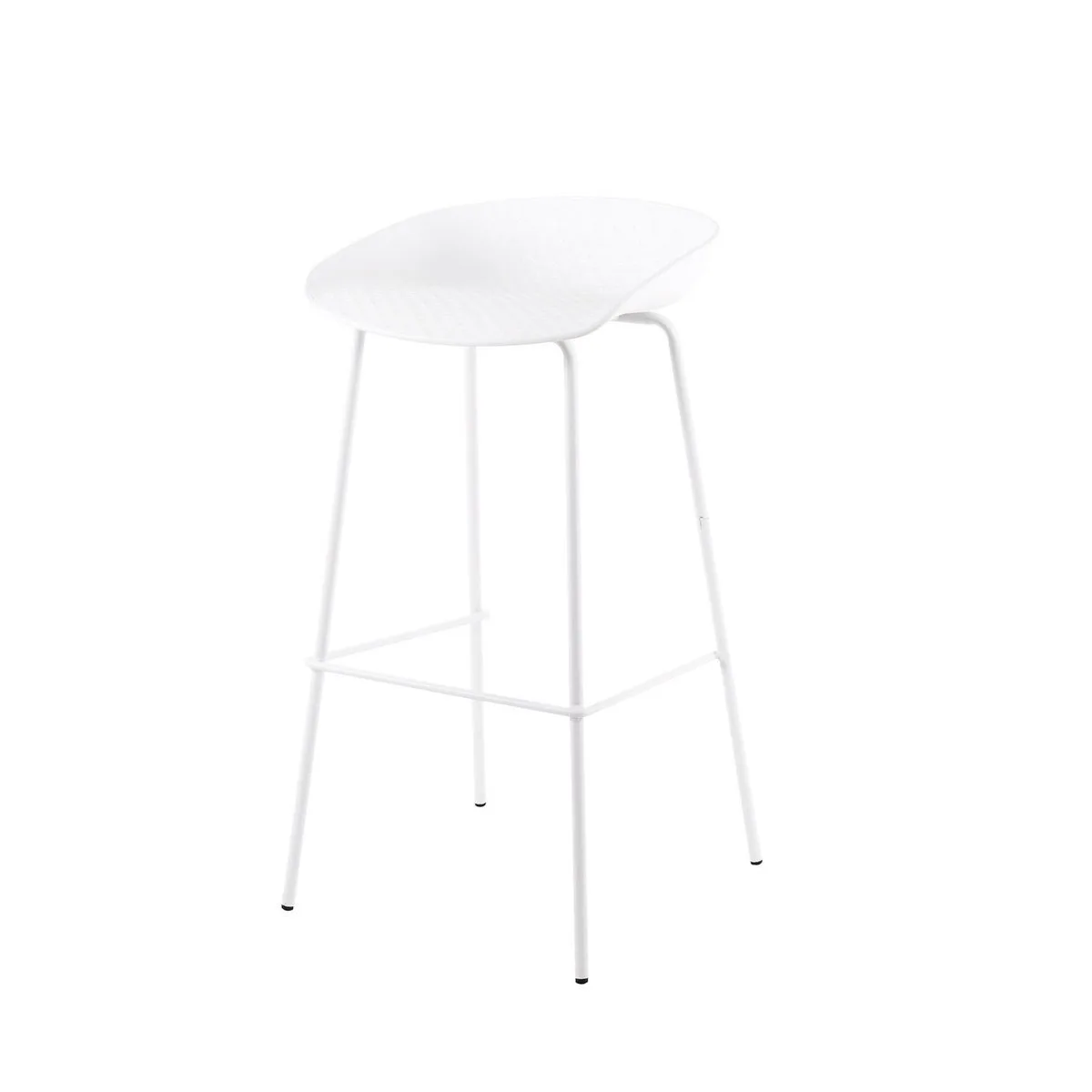 Taburete alto ALENE blanco