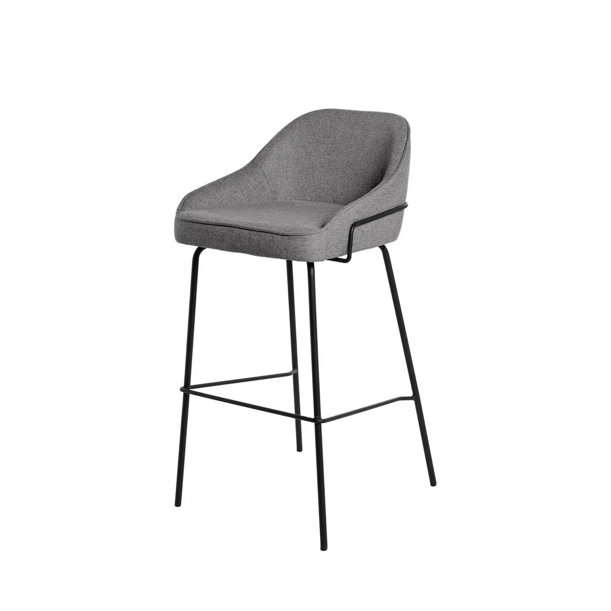Taburete alto LOUIS gris oscuro