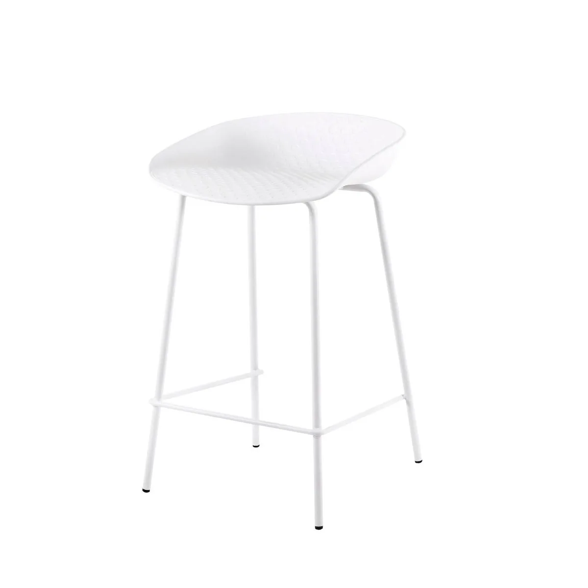 Taburete bajo NETTA blanco