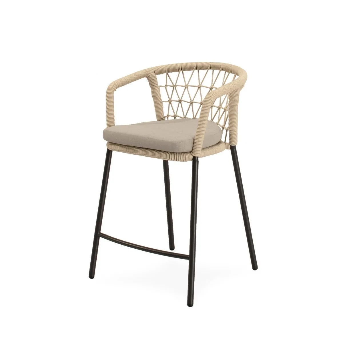 Taburete de exterior EDWIN negro