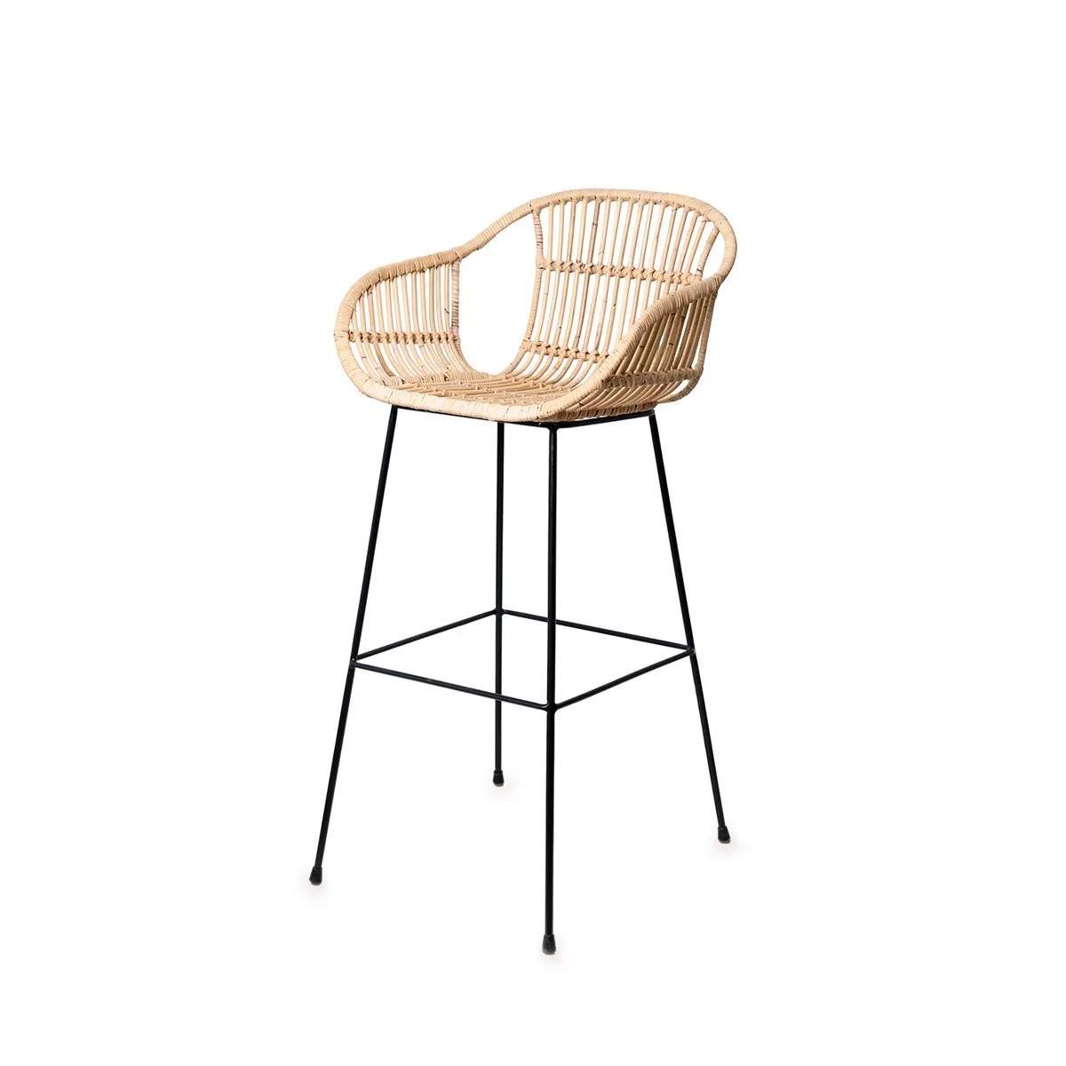 Taburete GIAN natural/negro